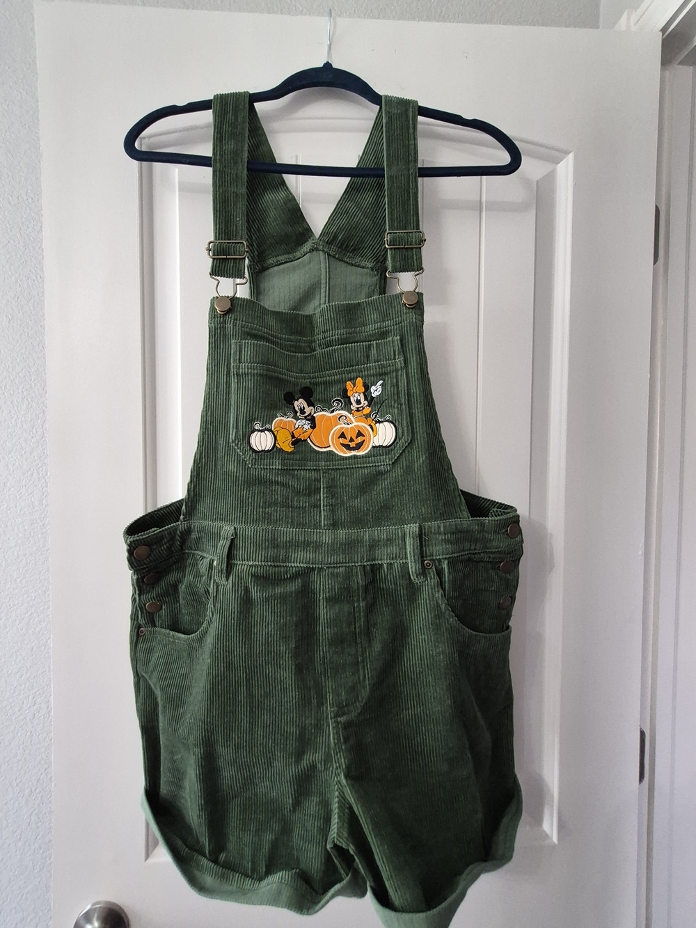 Her Universe Disney Mickey Mouse & Minnie Mouse Corduroy Shortalls - Picture 3 of 8